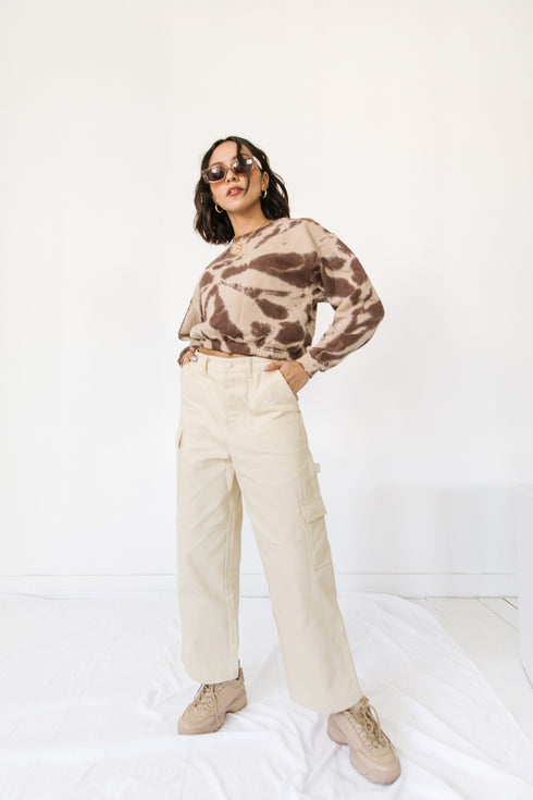 Boyish Babe Pant// Cream